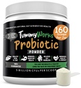 개 및 고양이를위한 TummyWorks Probiotic 분말. 소화 건강, 면역 지원, Diarrhea, 가스, 가려움 및 계절 알레르기를위한 Probiotics. 소화 효소 & Prebiotics로. 미국에서 만든 - 160 Scoops
