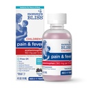 Mommy's Bliss Children's Pain and Fever Reducer, Kids Acetaminophen, 염료 무료, 맛있는 혼합 베리 맛, 나이 2 +, 4 유체 Ounces