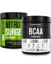 근육 건물과 회복을 위한 과일 펀치에 있는 포도 & BCAA에 있는 Jacked 공장 Nitrosurge 전 운동