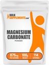 BulkSupplements.com 마그네슘 탄산염 분말 - 마그네슘 탄산염 보충교재, 마그네슘 탄산염 음식 급료 - 글루텐 자유로운, 서빙 당 875mg, 100g (3.5 oz) (1의 포장)
