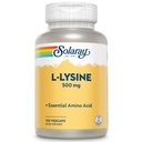 SOLARAY L Lysine 500 mg 캡슐 - Free-Form Essential Amino Acids Supplement - L-Lysine Amino Acid와 강력한 웰빙 지원 - 검증 된 실험실, 60 일 보증, 120 서빙, 120 VegCaps