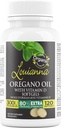 루안나 - 비타민 D를 가진 유기 야생 Oregano 기름, 80 퍼센트 Carvacrol를 가진 액체 Softgel 캡슐은, 당신의 Bones, Immune 및 Gut 건강, 초본 보충교재, 120 Softgels를 지원합니다