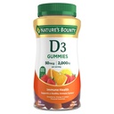 자연의 Bounty 비타민 D3 Gummies, 비타민 보충교재, 지원 면역력, 50mcg, 2000IU, 혼합 과일 풍미, 90 Gummies