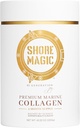 Shore Magic Premium Marine Collagen Powder 유형 I-IV | 야생 물고기 소스, 가수 분해 및 무취 | 서빙 당 9g Protein – 지원 피부, 헤어, 손톱, 관절 및 뼈 | 4 개월 공급