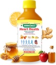 심장 건강 400 ml 다이어트 보충 - 심장 건강과 낮은 콜레스테롤을 지원 - 애플 Cider Vinegar (ACV), 마늘 주스, 생강, 레몬, 꿀 - 1 병
