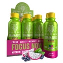 BrainJuice Kids Brain & Immune Support Shot, Gluten Free Supplement Shot for Energy, Focus, 비타민 D, C, B, 알파 GPC 및 유기 생강 뿌리, 5 +, 드래곤 베리, 2.5 fl oz, 12 팩