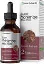 Horbäach Yohimbe Bark Liquid Extract | 2 Fl Oz | 남성과 여성을위한 보충 | 알코올 프리 태피스 드롭 | 채식주의, 비 GMO 및 글루텐 무료