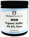 Mericon 산업 MSM 유기 황 분말 | 인화를위한 MSM 보충, 머리 성장, 건강한 피부, 및 증가 에너지 | Non-GMO, Vegan, 글루텐 무료, Soy 무료 (8oz)
