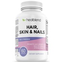 Biotin 5000 mcg, 철 및 망간 여성을위한 헤럴드 헤어 스킨 및 네일 비타민 | Vegan, Non-GMO | 60 캡슐