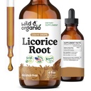 야생 & 유기 Licorice 뿌리 Tincture - 소화, 폐 및 피부 지원 - Licorice 뿌리 추출물 액체 드롭 - 채식, 설탕 및 알코올 무료 보충 - 4 fl oz