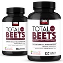 포인터 총 베레 니트로 산화물 보충 Beet 뿌리 분말, 질산염, 순환, 심혈관, 심장 건강, 240 정제, 2 팩을 위한 포도당 추출물