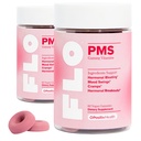 여성을위한 O Positiv FLO PMS Gummies - Proactive PMS Relief - 대상 Hormonal Breakout, Bloating, Cramps, & Chasteberry와 Mood Swings, 비타민 B6, & Lemon Balm - PMS Gummies (패키지 2)