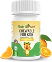 Chewable 비타민 D3 (Cholecalciferol) 25 mcg (1000 IU) + 아연 (Zinc Citrate) 5mg + 비타민 C 30mg 어린이를위한 오렌지 맛 90/Bottle (1)