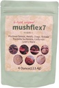 K-Food 7 버섯 분말 보충 Phellinus linteus, Red Reishi, Lion 's Mane, Cordyceps, Chaga, Shiitake, Tremella fuciformis, 한국 생산 - 4 Ounce