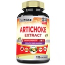 Artichoke 보충교재 추출물 캡슐, Papaya, Apple Pectin, Turmeric Curcumin, Bladderwrack를 가진 4 달 공급 - 소화 기능 - 120 Vegan 캡슐을 지원합니다