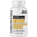 젊음 & Tonic CandEase Cleanse 매트릭스 – Overgrowth Support & Gut Health, Intestinal Flora Balance & Body Detox Complex with Oregano, Caprylic Acid, Digestive Enzymes, Probiotics, 60 알약, 여성 및 남성