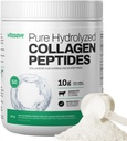 Vitasave Collagen Peptides Powder – 10g Hydrolyzed Collagen per 서빙 – Unflavored, Grass-Fed, Keto Friendly – 피부, 헤어, 손톱 및 관절 지원 – 500g