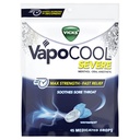 Vicks VapoCool Severe Medicated Sore Throat Drops, 최대 힘 Menthol, Soothes Sore Throat Pain, Winterfrost 맛, 45ct