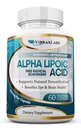 알파 Lipoic 산 600mg 캡슐 - 여분의 힘 ALA 보충교재 - Nerve 고통, 피부, 얼굴, 눈 및 두뇌 부스트를 위한 제일 순수한 채식 캡슐 - 도움은 자연적인 해독, 비 GMO를 지속합니다