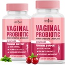 Prebiotics, Cranberry Extract 및 Lactobacillus Probiotic Blend를 가진 여성을위한 새로운 AGE Vaginal Probiotics는 건강한 pH 밸런스, 냄새 제어, 질 Flora - 120 캡슐을 지원합니다.