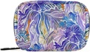 Pill Case Floral Flowers Pill Box 7 Day Pill Case Bag Travel Pill 주최자 가방 지퍼 휴대용 주간 케이스 컴팩트 크기 비타민 보충 홀더