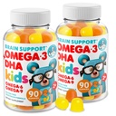 DR. MORITZ 오메가 3 어린이 Gummies (180 카운트), 물고기 오일이없는 아이를위한 Vegan Omega3 Gummies, 뇌 및 심장 건강을위한 비타민, 글루텐 프리 오메가 3 6 9