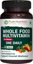 여성용 Pure Nutrition Whole Food Multivitamin | 60 Tabs | 1-A-Day | 100 % RDA | 24 Natural Vitamins and Minerals | 모든 천연 식물 기반 여성 멀티비타민 | 2 개월 공급