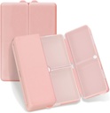 FYY Daily Pill 주최자,7 Compartments 휴대용 여행 알약 케이스 [Folding Design] Pill Box for Purse Pocket to Hold Vitamin,Cod Liver Oil,Supplements and Medication-Rosegold