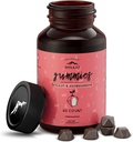 Pure Himalayan Shilajit Gummies, Sugar-Free, 85 + Trace Minerals & Fulvic Acid for Energy, Metabolism & Immune Support, 남성 및 여성을위한 Shilajit, Ashwaghanda Gummies (60 개)