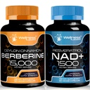 웰니스 LABSRX NAD 보충교재, 1500mg - Resveratrol를 가진 NAD+│Berberine 1500mg - Ceylon Cinnamon를 가진 Berberine