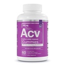 Essential Elements Apple Cider Vinegar Gummies from the Mother - 엽산과 비타민 B6 및 B12 60 카운트가있는 자연적으로 소스, Vegan ACV