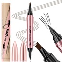 Q710 2in1pen, 4-Tip Brow pen&Eyeliner, 단 하나 매끄러운 치기 (2#Dark 브라운)와 더불어 방수 눈썹 펜, microblading 눈썹 펜, 방수, 연약한 nib,