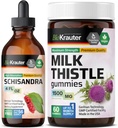 BIO KRAUTER Schisandra Tincture 4 Fl. Oz. & 우유 이틀 60 Gummies