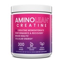 AminoLean Creatine for women and Men, 근육 투우, 계류 지원, 에너지 부스트 및 두뇌 건강, 300g에 대 한 순수한 미세화 된 Creatine Monohydrate 분말 보충