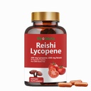 Lycopene 캡슐, 유기 Reishi 버섯 200mg 보충을 가진 자연적인 Lycopene 200mg 전립선 건강과 면역 지원을 위한 - 글루텐 자유로운, 비 GMO, 60의 캡슐 (1 팩)