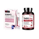 NATURE TARGET Probiotics 분말 보충 여성 & PQL-Carnitine & Omega-3s 높은 흡수를 가진 CoQ10-200mg