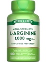 자연의 진실 L 아르기닌 1000mg | 100 캡슐 | 메가 힘 | 비 GMO & 글루텐 무료 보충