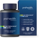 ProHealth NAD Triple Boost Ultra + 500mg Niagen NR. 3X NAD + Optimizer Plus Apigenin, PQQQ, Quercetin. Longevity, Heart 및 Brain Health를 홍보하고, 셀룰러 수리의 Sirtuins를 활성화 (30 서빙)