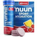 Nuun 스포츠 마그네슘, 칼슘, 칼륨, 염화물 및 나트륨, 글루텐 무료 및 채식, 과일 펀치, 4 팩 (40 인분 총)