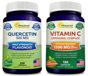 Quercetin 500mg & 비타민 C Liposomal Complex 1500mg를 위한 aSquared 영양 뭉치 - 면역력