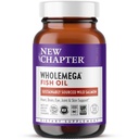 새로운 장 Wholemega 물고기 기름 보충교재 - 봉사 당 2000mg, Omega-3 + 비타민 D3 + Astaxanthin, 120 Softgels를 가진 임상으로 입증 야생 알래스카 연어 기름