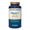 Nature's Wonder Vitamin C 1000 mg with Rose Hips 정제 Immune 건강, 250 서빙, 250 조사