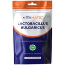 Vitamatic Lactobacillus Bulgaricus Probiotic Powder - 소화 건강 지원 - 100 그램 (3.5 OZ) - 100 서빙