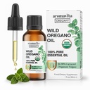 야생 Oregano 오일 유기 - 100 % 순수 Undiluted 유기 야생 Oregano 오일 86-90% Carvacrol, Immune 지원 - 식물 기반, 초본 보충 - Vegan, 비 GMO, 글루텐 무료, 1fl.oz/30ml