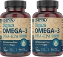 DEVA Vegan DHA-EPA 영양 보충, 조류, 300 mg의 효능, 90 채식 Softgels - 팩 2