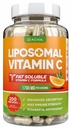 DACHA 자연적인 Liposomal 비타민 C - 1700mg, 200의 캡슐, 면역 체계 & 교원질 승압기, 높은 흡수 지방 수용성 VIT C, 버퍼, 피부 비타민, 채식주의자