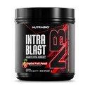 NutraBio Intra Blast Bcaa 분말 아미노산 보충교재, Electrolyte & Hydration 혼합, Intra, 전 운동 & 근육 회복, 20g Eaa 아미노산 분말, 5g 글루타민 열대 과일 펀치, 30 서빙