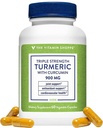 Curcumin 900mg을 가진 비타민 Shoppe 세겹 힘 심황은, 합동 Mobility를 지원하고 & 영양 흡수를 강화하기 위하여 산화를 억제하는 이득 & 5mg Bioperine를 제공합니다 - 일단 매일 (60의 캡슐)