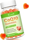 높은 흡수 CoQ10 Gummies 250 mg, 플러스 Omega-3, 마그네슘, 세포 에너지, 뇌 및 산화 방지제, 5X 더 나은 흡수 Coenzyme Q10 보충교재 - 60 Cts를 위한 비타민 B12