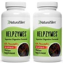 NaturalSlim Helpzymes, Bromelain, Ox Bile, Pancreatin 및 Betaine HCL, 100 캡슐, 2 팩이있는 성인을위한 효소 복합체